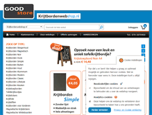 Tablet Screenshot of krijtbordenwebshop.nl